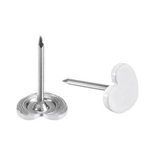 25 Pezzi Spille a Forma di Cuore Punte Decorative per Tavola di Sughero, Bianco Pins & Thumbtacks price