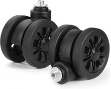 2 Pezzi Ruote Di Ricambio Universali 55Mm per Valigie E Bagagli, Nero Valigia e bagaglio price