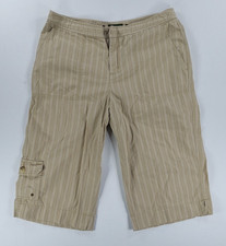 Pantaloncini Eddie Bauer MERCER FIT donna 8 cachi gessato cargo Capri casual escursionismo Pantaloncini e capri outdoor price