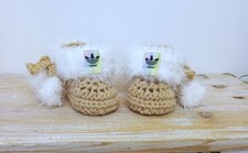 SCARPE INVERNALI INVERNALI INVERNALI INVERNALI A MANO BAMBINO ALL'UNCINETTO STIVALI STIVALETTI BASSI CALDI CON PELLICCIA Booties Bebè price