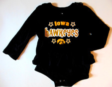 Body bambino Iowa Hawkeyes taglia 6-12 mesi cotone oro nero scintillante amore Bodysuit Ragazza price
