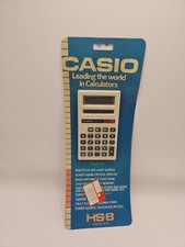 Calcolatrice di energia solare vintage Casio HS-8G calcoli del tempo nuova Calculator price