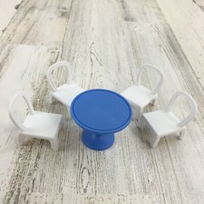 Bluey Tavolo Caffè e 4 Sedie per Gioco Set Gelateria Succo Figura Blu RARO Set Cafe & Canteen Tavolo price