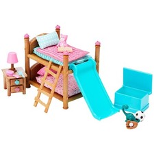 Set mobili Lil Woodzeez letto a castello camera da letto set 18 pezzi set gioco nuovo Set Fotocamera da Letto price