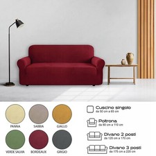 Copridivano elasticizzato 1, 2 e 3 posti, poltrona relax, cuscino mod. POLDO Copridivano price
