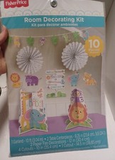 FISHER PRICE Ciao Baby KIT DECORAZIONE CAMERA (10pz)~ Forniture Doccia Festa Carino Set & Bambini Camera Bebè price