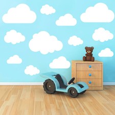 Set 21 Nuvole Vinile Wall Art Adesivo Decalcomania Cameretta Bambini Asilo Bambino Decorazione Set & Bambini Camera Bebè price