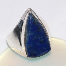 Anello uomo placcato argento 925 lapislazzuli finitura fine US 8 gioielli graziosi MJ Anello uomo price