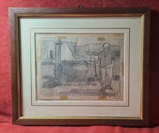 Disegno Antico. disegno su carta, recante firma; cm 28x33 Disegno Carta price