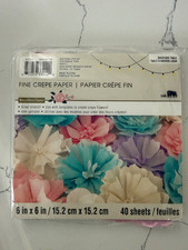 Carta crespa fine da collezione tema tavolo cortile fiori 40 fogli 4 colori Crepe Carta price