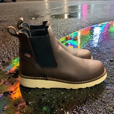 Stivali con zeppa Danner Bull Run Chelsea 5" W 10 pelle marrone USA 15482 resistenti all'olio Stivali outdoor price