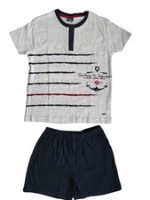 Pigiama estivo bambino Irge cotone jersey grigio blu Pigiami Ragazza price