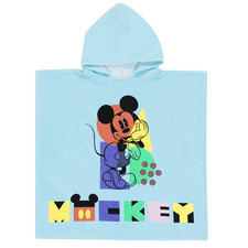Mickey Mouse Kids Hooded Poncho Towel 100% Cotone Velour Feel Spiaggia | Piscina Spiaggia Towel price