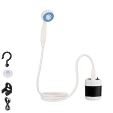 SOFFIONE DOCCIA PORTATILE RICARICABILE USB TUBO FLESSIBILE DA CAMPEGGIO GIARDINO Portatile price