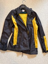 Columbia Giacca Impermeabile, Uomo Large, Nero/Giallo, Ottime Condizioni Raincoat Uomo price