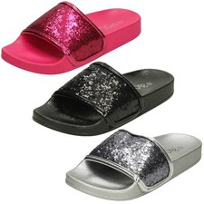 Pantofole Glitter Vamp Spot On Per Ragazze Pantofole & Sandali Ragazzo price