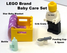 LEGO Baby Care Set Alimentazione Cucchiaio Tazza Bottiglia COPERTA NEONATO Viola Stelle Asciugamano Carino Set Cura del Bebè price