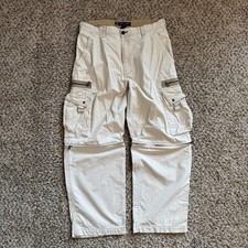 Y2K Bugle Boy pantaloni cargo zip off uomo 34x30 nylon convertibile gamba larga skater Pantaloni Ragazzo price