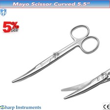 Mayo Scissor Curved Sharp Chamfered Blades 5.5'' - 14 cm Surgical Instruments Scissors price