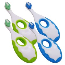 Spazzolino da denti per bambini e bambini spazzolino per dentizione pulizia primi denti ~ set di 4 Toothbrush Bebè price
