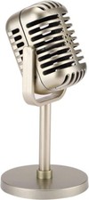 Microfono Vintage Look Old Style Dinamico Vocale Classico Retrò Studio Palco Voce Studio Microphone price