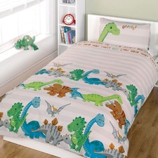 Rapport Set Copripiumino Junior Dinosauri Naturali Multicolore Cot/Cotbed Nuovo Set copripiumino price