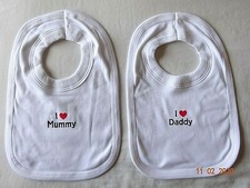 BAVAGLINO/BAVAGLINO POPOVER CARINO bambino cotone bianco I Love my MUMMY Feeding Bavaglino price