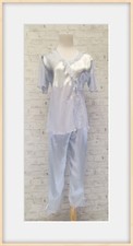 Nuovo pigiama manica corta top pantalone blu bambino ricamo taglia S 706-5276 Pigiami Bebè price