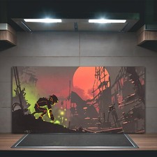 Cucina Splashback Vetro Temprato 100x50 il robot piantare semi al tramonto Cucina Robots price