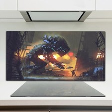 Cucina Splashback Vetro Temperato 120x60 Bambino Regalo Ombrello a Robot Gigante Cucina Robots price