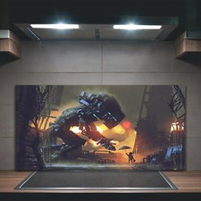 Cucina Splashback Vetro Temprato 100x50 Bambino Regalo Ombrello a Robot Gigante Cucina Robots price