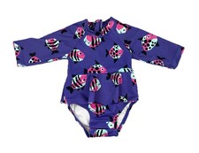 Costume da bagno Hanna Andersson pezzo unico Rashguard con volant manica lunga taglia 0-3/50 cm Swimsuit Bebè price