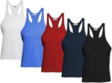 Canotta uomo Racerback palestra bodybuilding corde muscolari tinta unita fitness. Canotta Top / Undershirt Ragazzo price
