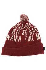 K1X Berretto Berretto Bomber Rosso Unisex Universale Scritta Streetwear Beanie Donna price