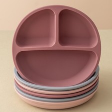 Piastra di aspirazione in silicone per bambini senza BPA piatto di alimentazione svezzamento stoviglie Set Feeding price
