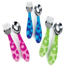 Munchkin Set di Posate Forchetta e Cucchiaio per Bambini Alimenti 12m+ Set Feeding price