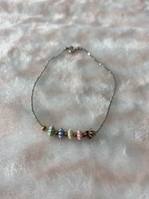 Cavigliera moda donna tono argento 4" Anklet price