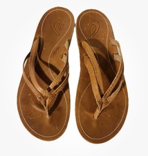 Olukai sandalo infradito doppio cinturino in pelle marrone donna 7,5/EUR 38 Sandali outdoor price