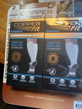 Calze a compressione al ginocchio Copper Fit Energy bianche (uomo 6-9 donna 7-10) Calze outdoor price