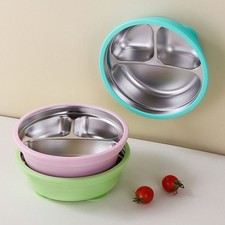Piatto da pranzo con ventosa per bambini antiscivolo ciotole per alimentazione bambini stoviglie allenamento Feeding Plate price