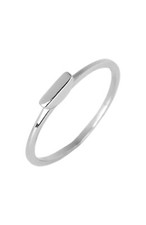 Argento Vivo - Anello a barretta piccolo in argento sterling 925 - misura 8,5 - impilabile Argento Wedding Band price