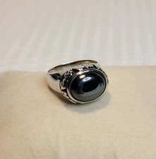 Anello CHATEAU D'ARGENT argento sterling 925 vintage vera ematite elefante misura 7 Argento Wedding Band price