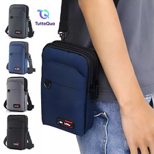 Borsa da Cintura Borsa a Tracolla Borsello Uomo Porta Cellulare Lavoro Marsupio Borsa Cintura Uomo price