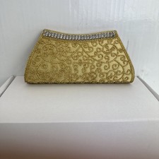 Pochette da sera pochette oro con perline e strass diamantati - 1011 Borsa Evening price