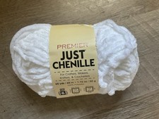 Nuovissima matassa in filato di ciniglia Premier Just - Bianco Bianco 2017-07 Chenille price