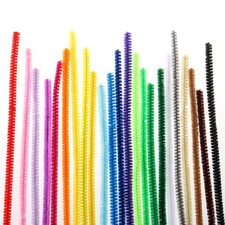 100 PZ Filo per Artigianato Forniture Bambini Materiali Bastoncini di Ciniglia Colorati Chenille price