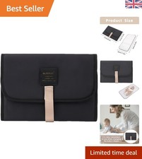 Fasciatoio per Bambini On-The-Go - Tappetino Portatile, Imbottito e Facile da Pulire Nero Cambio Pad Bebè price