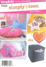 Simplicity 5105 pouf, sedia a sacco a fagioli, fiori, cuore e cuscini da pavimento NON TAGLIATI Bean Borsa Sedia price