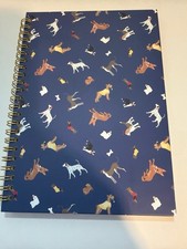 notebook notes quaderno A5 blu con cani 21x15 righe copertina rigida Notebook con copertina rigida price