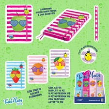 Notebook A6 TintaUnita Juice Fogli Bianchi Copertina Rigida Profumata con Clip Notebook con copertina rigida price